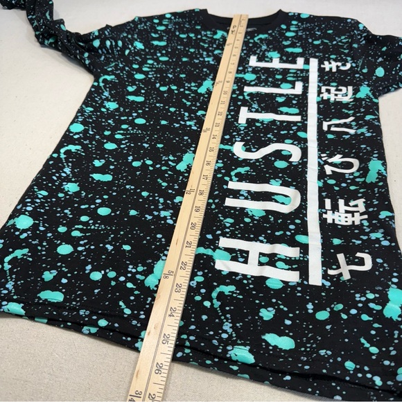 Fresh Laundry Long Sleeve Teal Splatter - Size Small - Picture 8 of 10